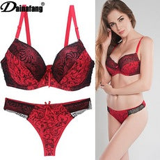 Foreign trade supply sexy women bra lace printing color matching underwear large size underwear bra AliExpress explosion