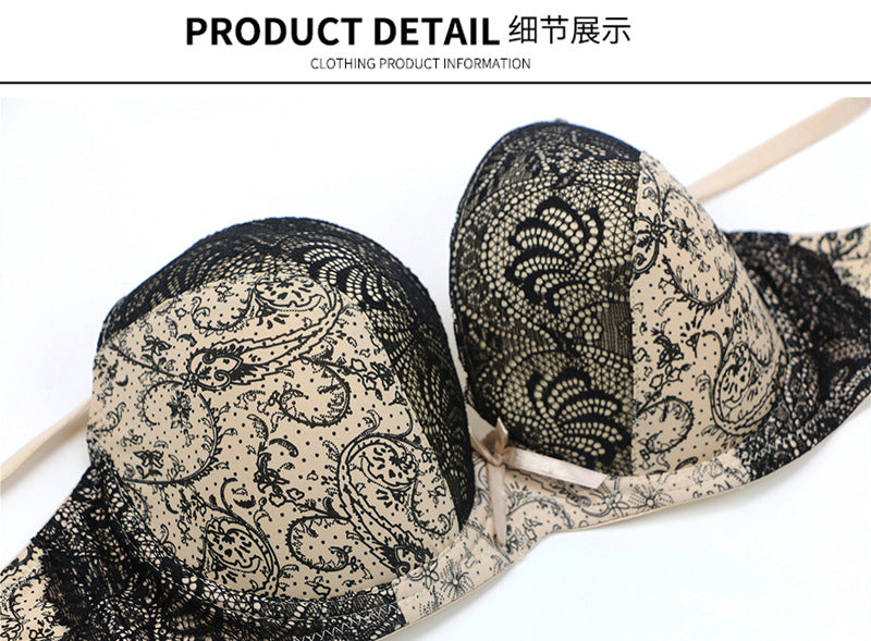 Foreign trade supply sexy women bra lace printing color matching underwear large size underwear bra AliExpress explosion