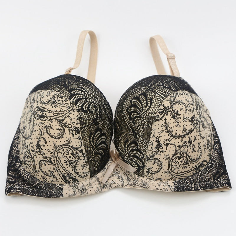 Foreign trade supply sexy women bra lace printing color matching underwear large size underwear bra AliExpress explosion