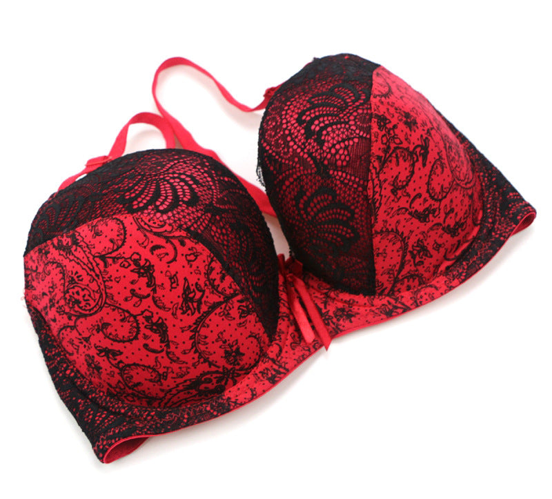 Foreign trade supply sexy women bra lace printing color matching underwear large size underwear bra AliExpress explosion