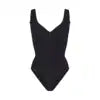 Bodysuit Gainant Femme Col V – Fermeture Éclair Invisible, Sans Couture, Slim