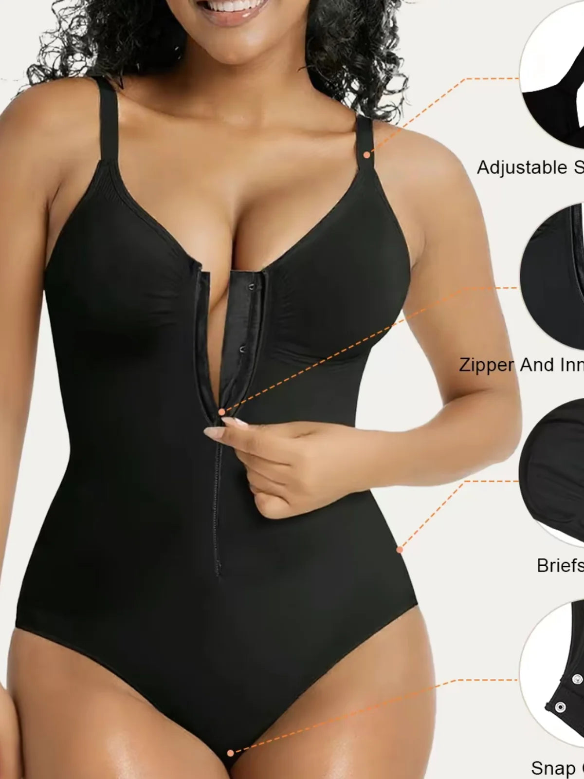 Gaine Corset Femme Grande Taille – Sculptante, Fermeture Éclair, Ventre Plat