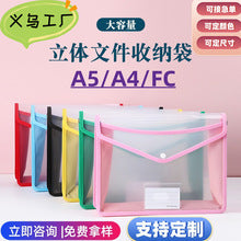Chemise Porte-Documents A4 Transparente – Couleurs Bonbon, 20 à 100 Pages