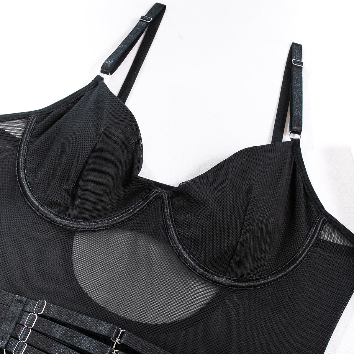 Lingerie Sexy Trois Pièces Dentelle avec Gants – Bralette, Culotte & Gants