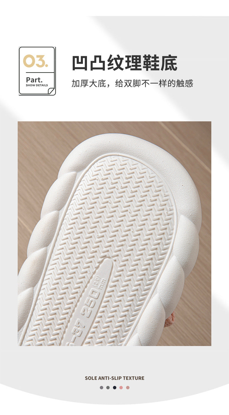 Cross-border Foreign Trade Tail Pig Cute Men and Women Couple Universal Open Toe Linen Cotton Linen Slippers