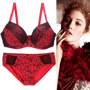 Foreign trade supply sexy women bra lace printing color matching underwear large size underwear bra AliExpress explosion