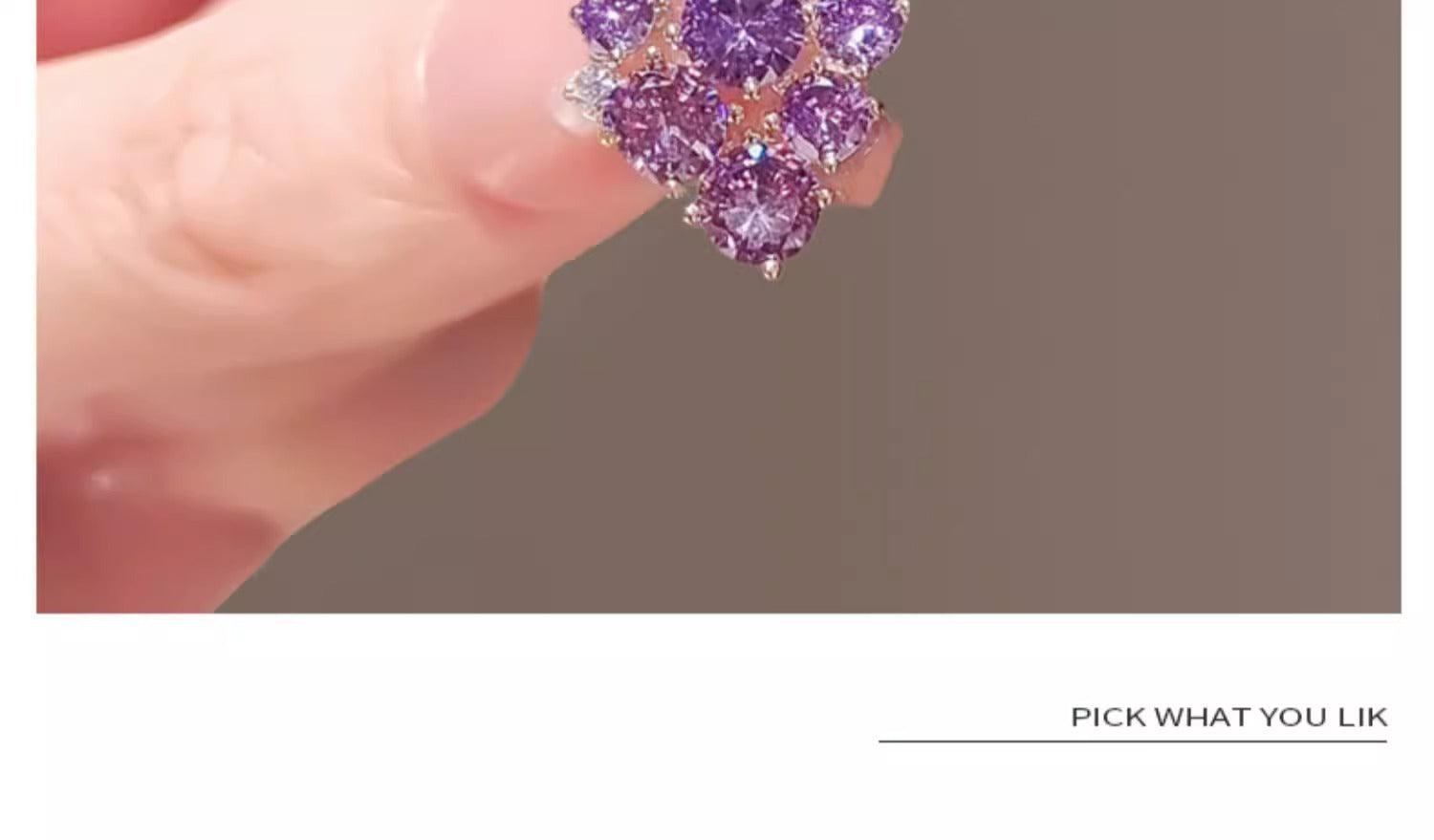 Mini Exquisite Grape Small Pin Elegant All-match Suit Brooch Cute Anti-light Fixed Buckle Women's Pressage Flap Purple