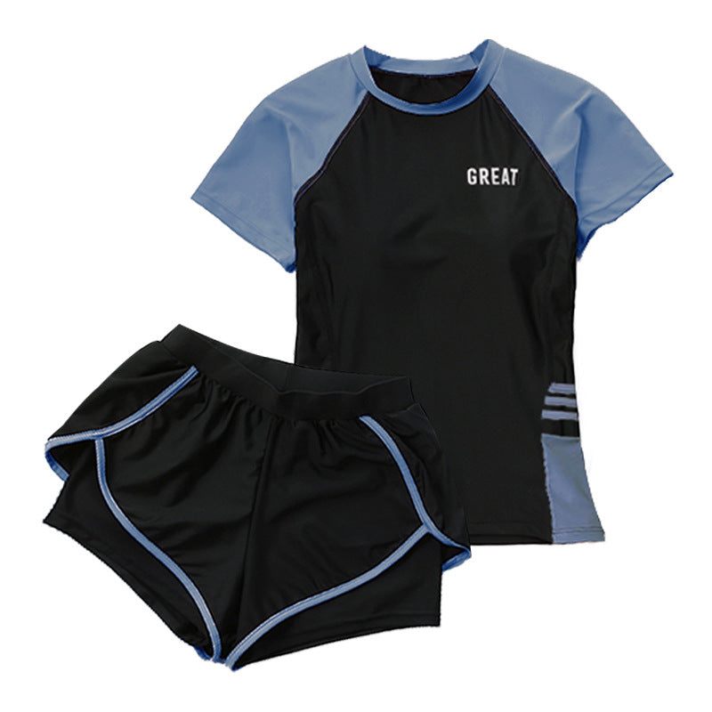 [Hot-Selling Item] Women's Swimsuit Split Large Size Fat mm Conservative Student High-End Hot Spring Boxer Swimsuit