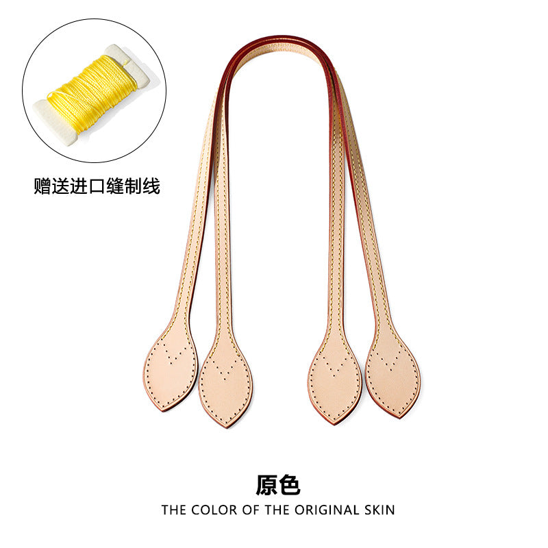 Mahuangshi MHS-C-58 Vegetable Tanned Leather Replacement Bag Belt nevefull Checkerboard Shoulder Bag Width 1cm Transformation