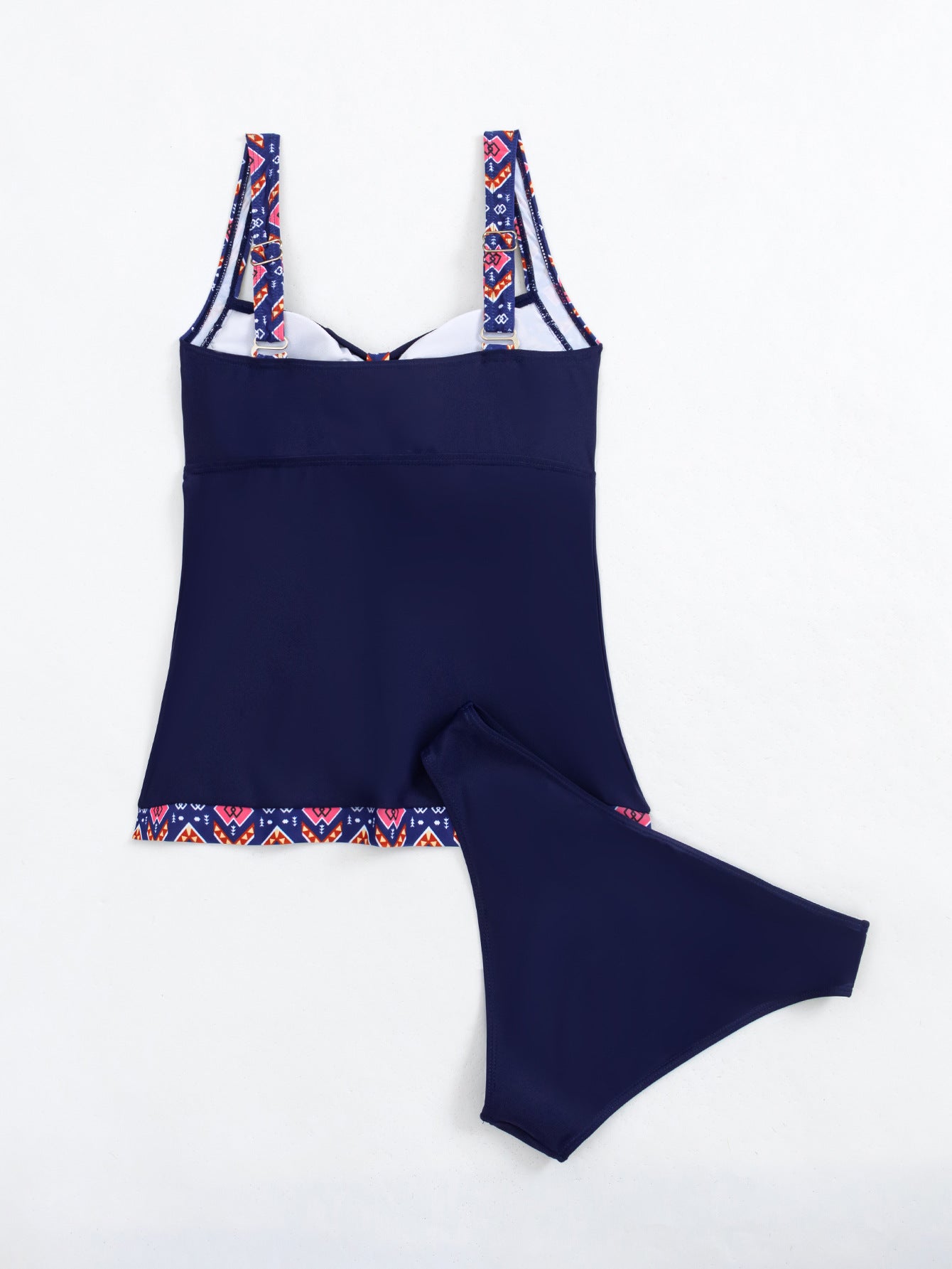 Tankini Femme Deux Pièces – Bretelles, Couleur Unie, Style Européen