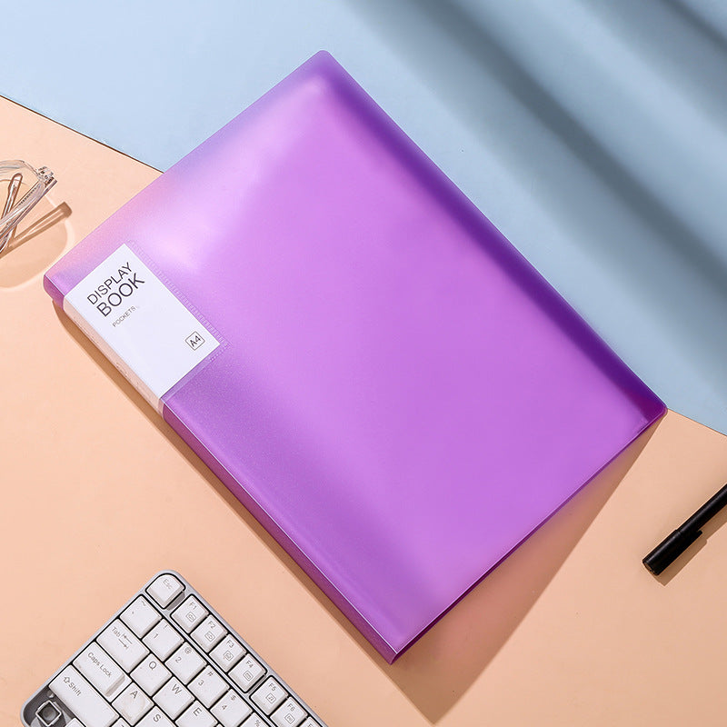 Chemise Porte-Documents A4 Transparente Couleurs Bonbon – 20 à 100 Pages