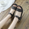 Sandales Femme Confortables Été – Semelle Épaisse, Talon Moyen, Velcro