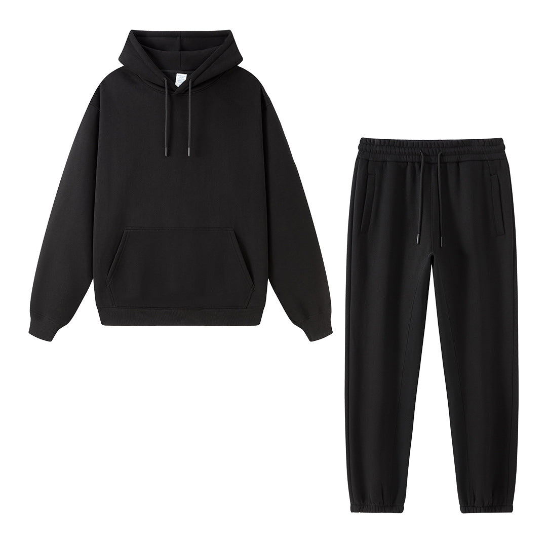 Ensemble Jogging Polaire Homme Femme – Sweat Capuche 350g, Couleur Unie, Chaud