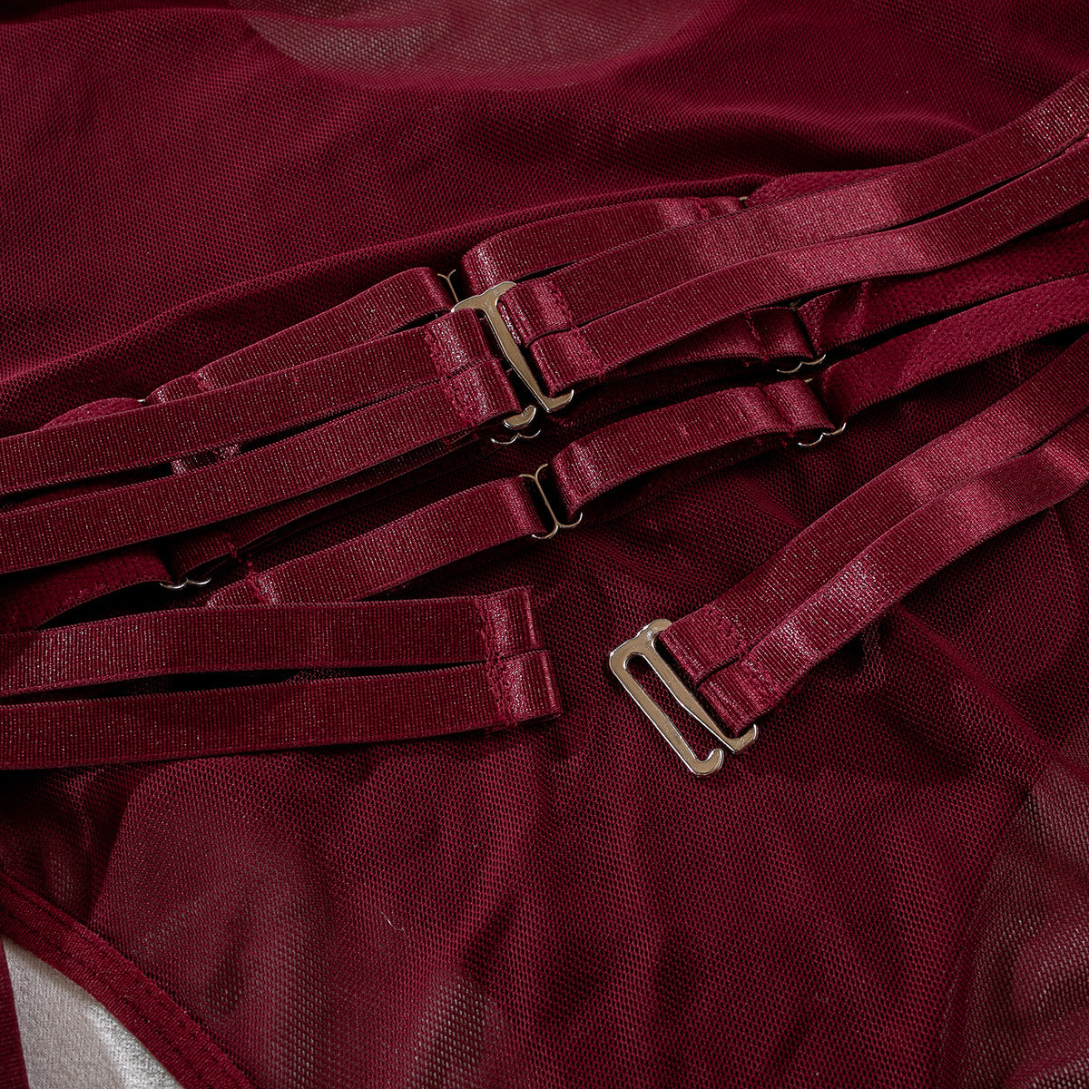 Lingerie Sexy Trois Pièces Dentelle avec Gants – Bralette, Culotte & Gants