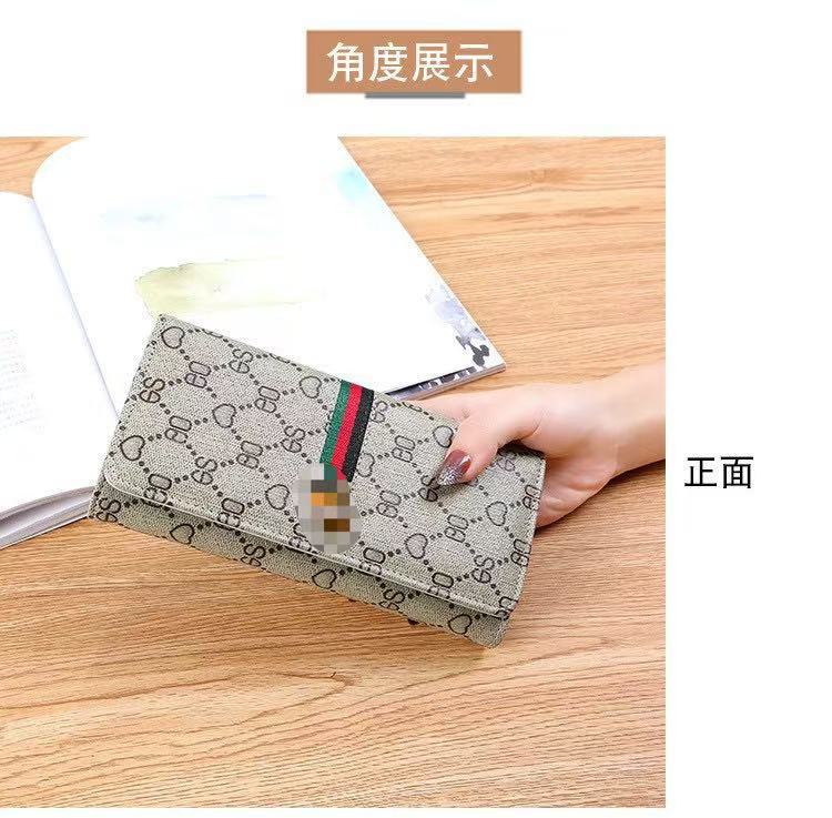 Portefeuille Long Femme Multifonction – Porte-Cartes, Pliable, Style Mode