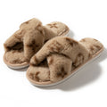 Chaussons Femme Bout Ouvert Imitation Fourrure Lapin – Confortables Toutes Saisons