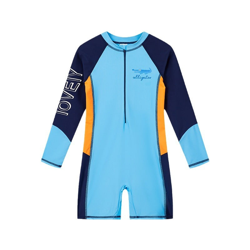 Maillot de Bain Garçon Enfant – Anti-UV, Séchage Rapide, Motif Crocodile