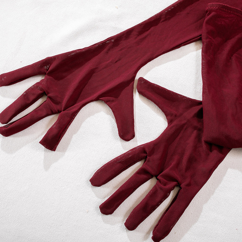 Lingerie Sexy Trois Pièces Dentelle avec Gants – Bralette, Culotte & Gants