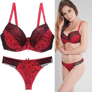 Foreign trade supply sexy women bra lace printing color matching underwear large size underwear bra AliExpress explosion